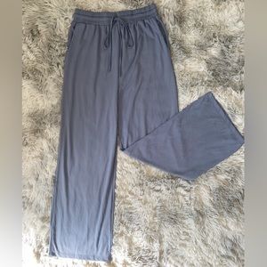 Wide leg drawstring flowy pocket pants